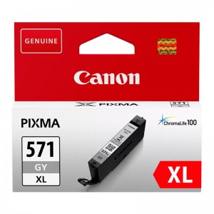 Tinteiro cinzento Canon CLI-571XL